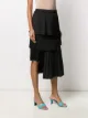 Nº21 pleated asymmetric skirt