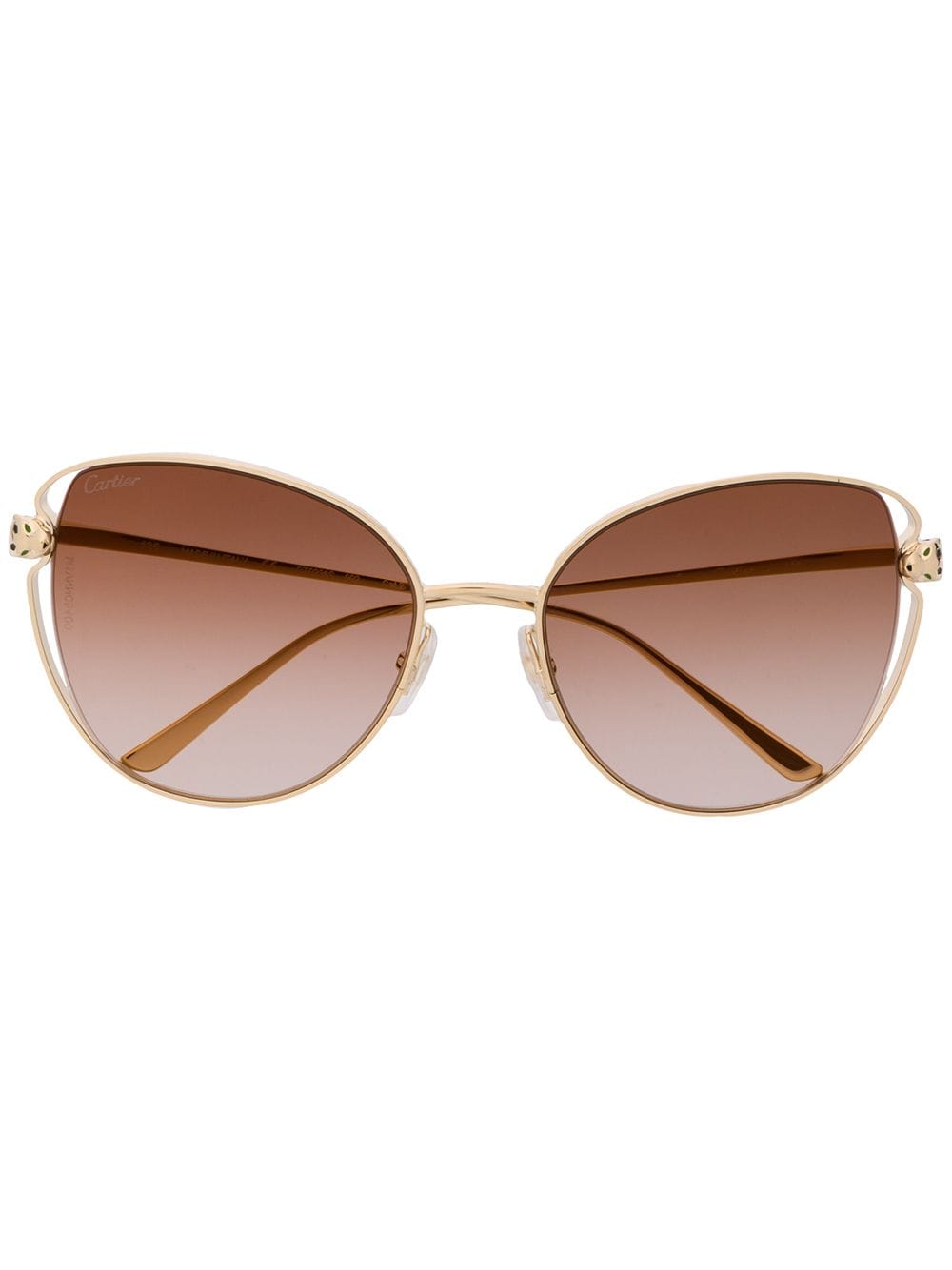 фото Cartier eyewear солнцезащитные очки panthère de cartier в оправе 'бабочка'