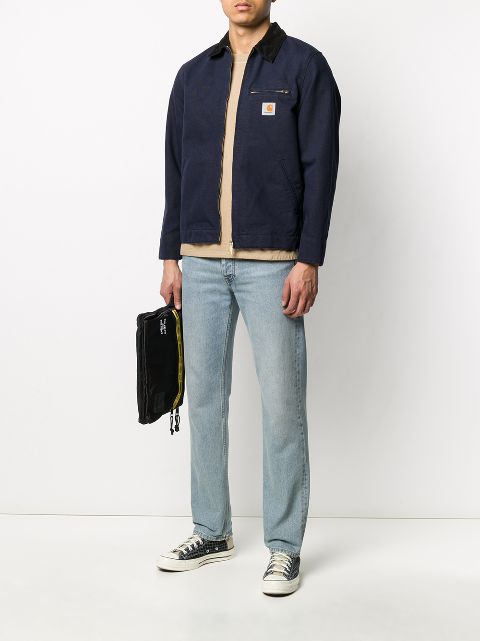 carhartt wip detroit jacket blue