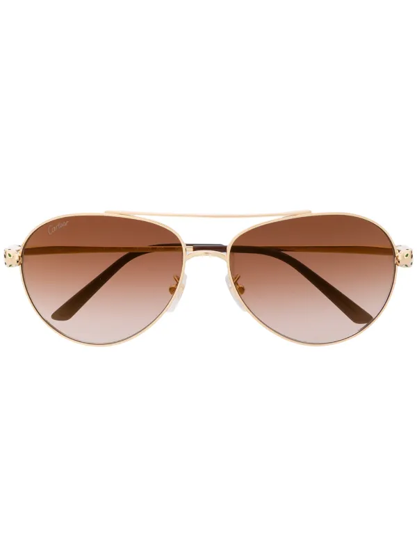 cartier panthere sunglasses gold