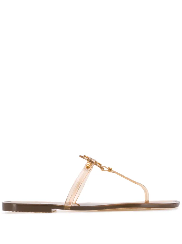 tory burch beige flip flops