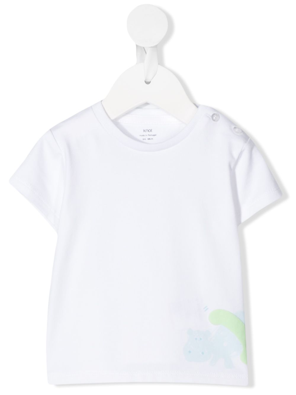 Shop Knot Hippo T-shirt In White