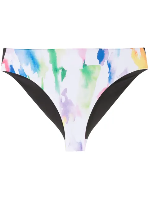 Être Cécile watercolour print bikini bottoms