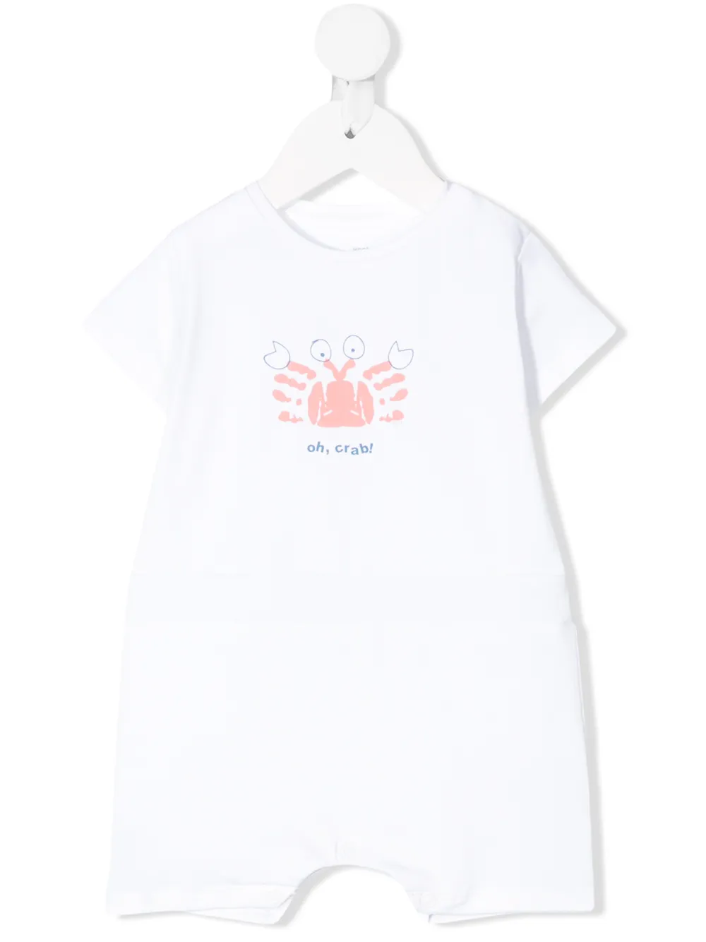Knot Romper met print kinderen katoen Spandex Elastane 12 maanden Wit