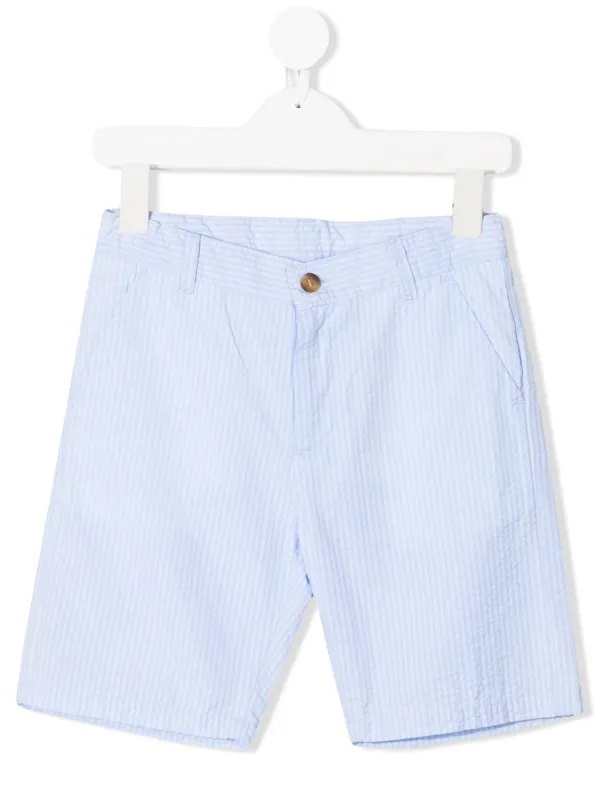 elastic waist chino shorts
