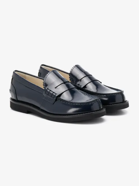 Andrea Montelpare mocassins à effet verni