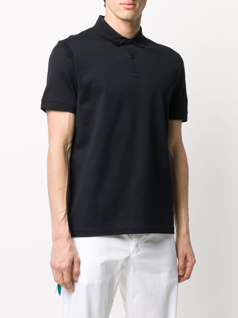 Shop Hugo Boss Short Sleeve Polo Shirt In Blue