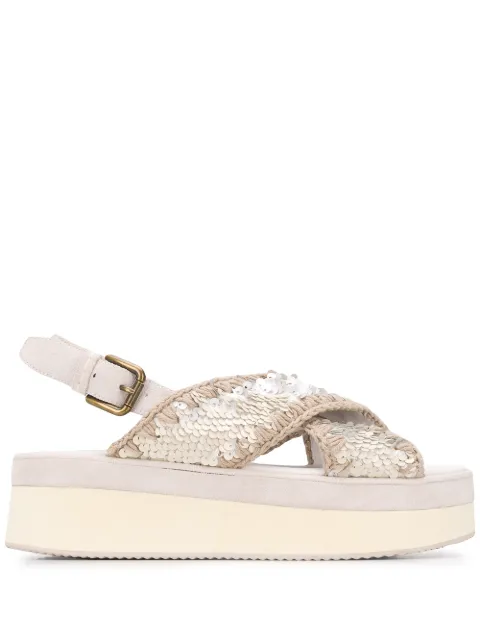 Mou Sandalias Con Plataforma De 60mm Con Diseño Cruzado - Farfetch