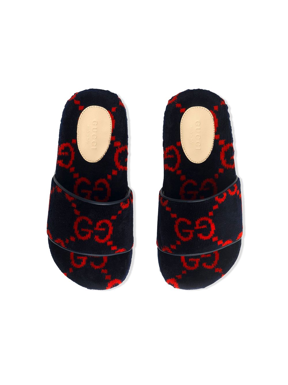 фото Gucci kids шлепанцы с логотипом gg