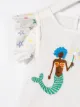 Stella McCartney Kids بلوزة بدون أكمام بطبعة حورية البحر