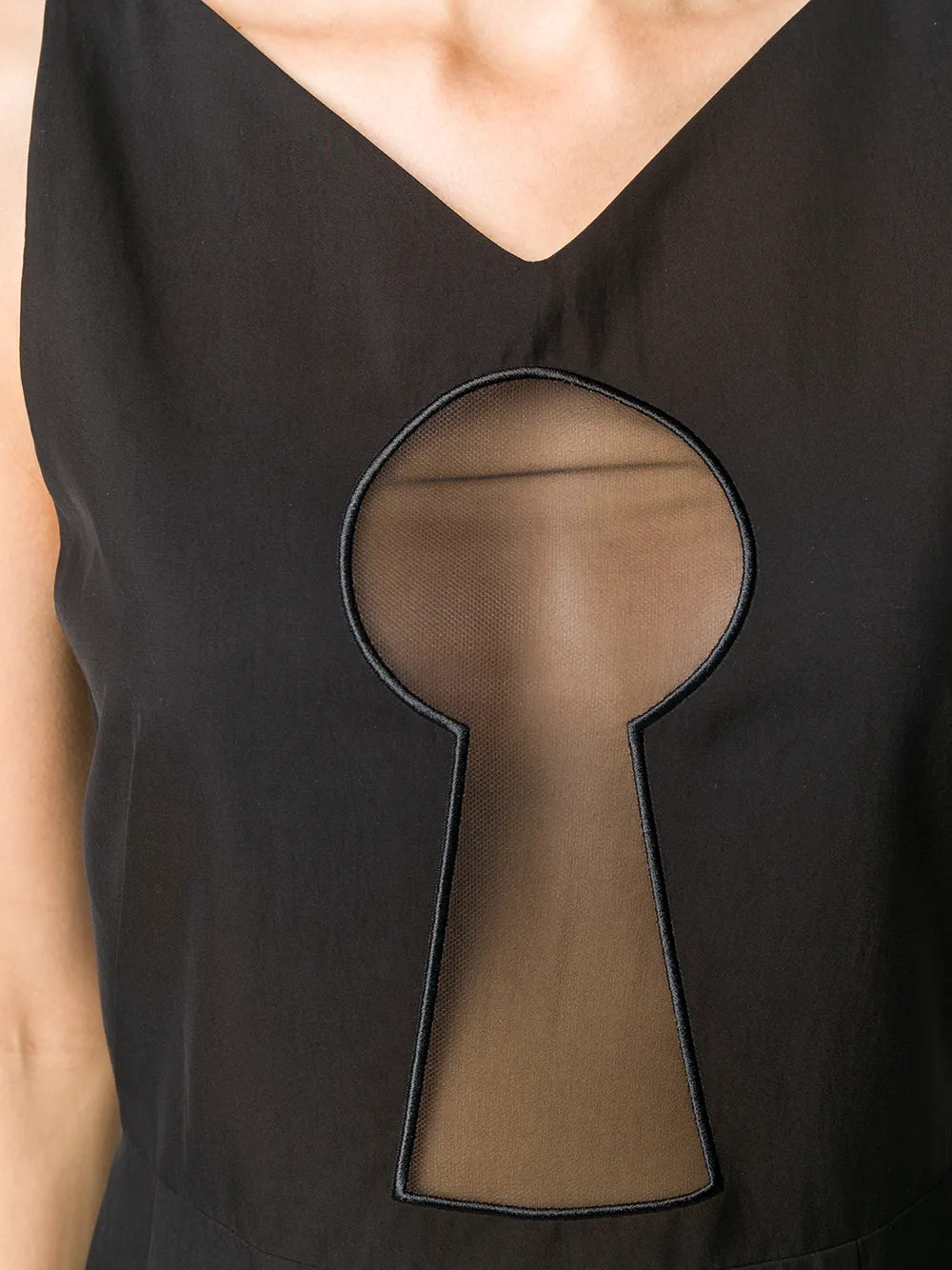 Moschino Keyhole jurk Zwart