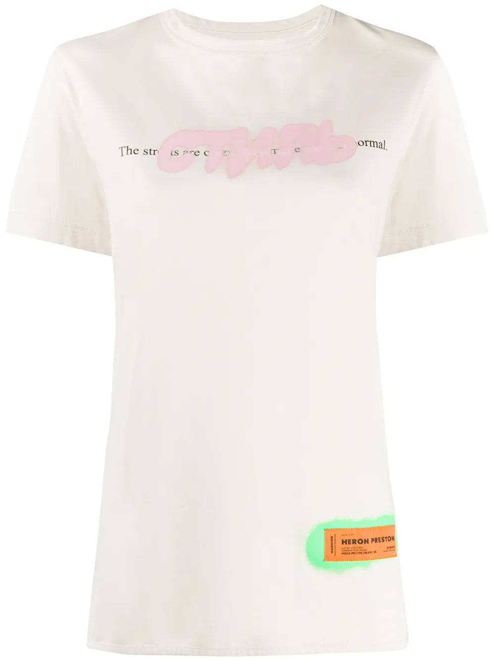 Heron Preston футболка с логотипом и принтом граффити