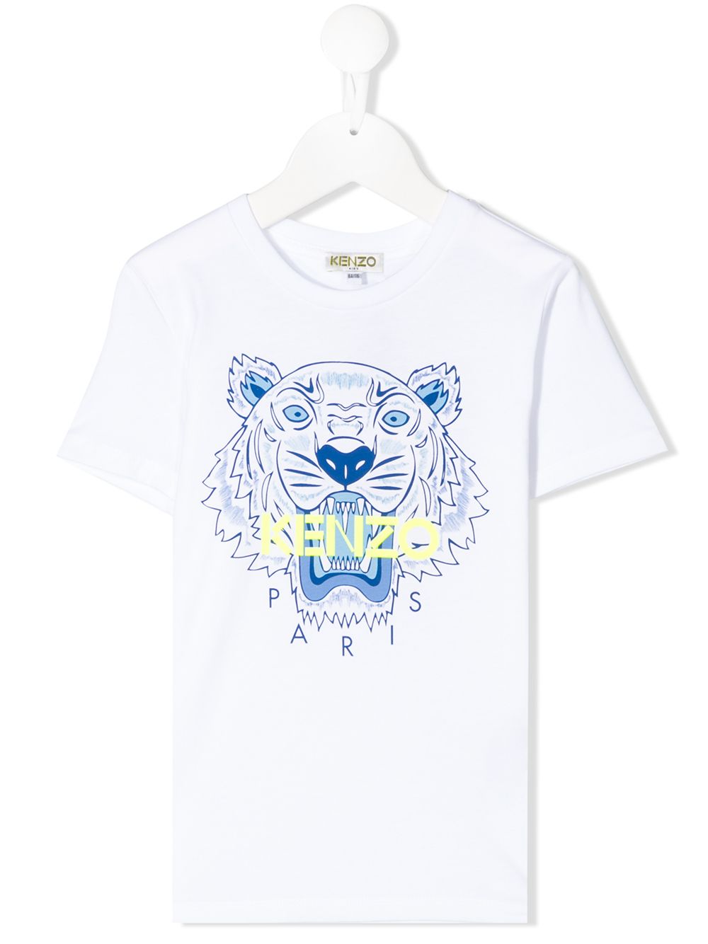 фото Kenzo kids футболка с принтом tiger