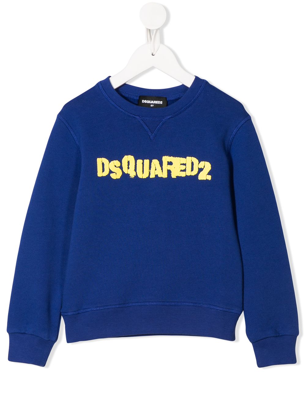 Dsquared2 Kids' Logo Printed Sweatshirt In Blue