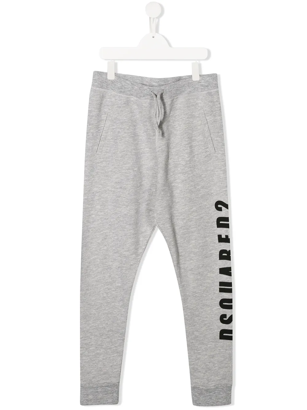 Dsquared2 Teen Logo Printed Joggers In Grey