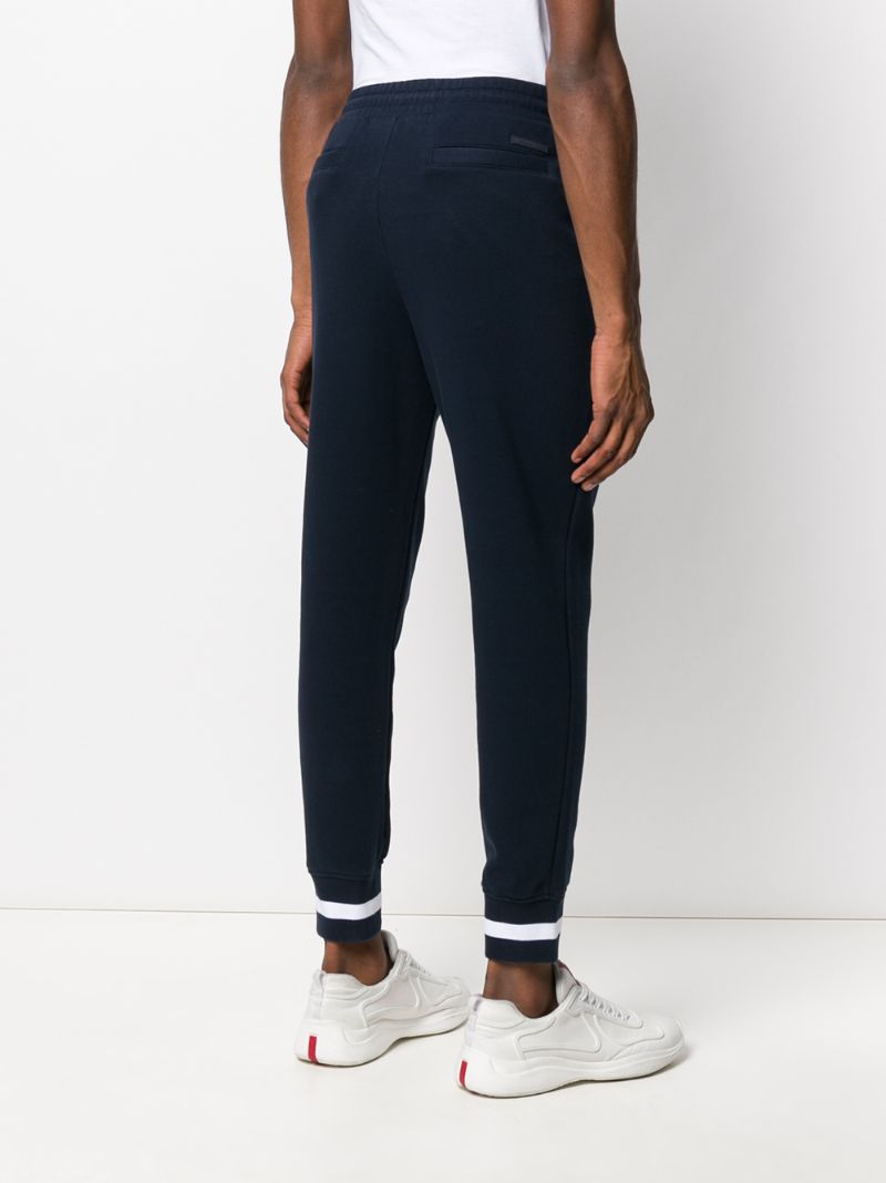 Shop Michael Kors Drawstring Track Trousers In Blue