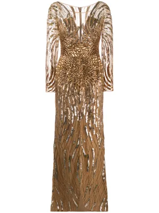 gold embellished gown