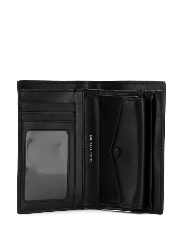 michael kors black leather wallet