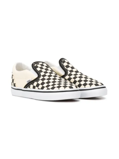 Vans Kids حذاء رياضي بطبعة مربعات