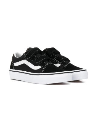 kids black leather vans