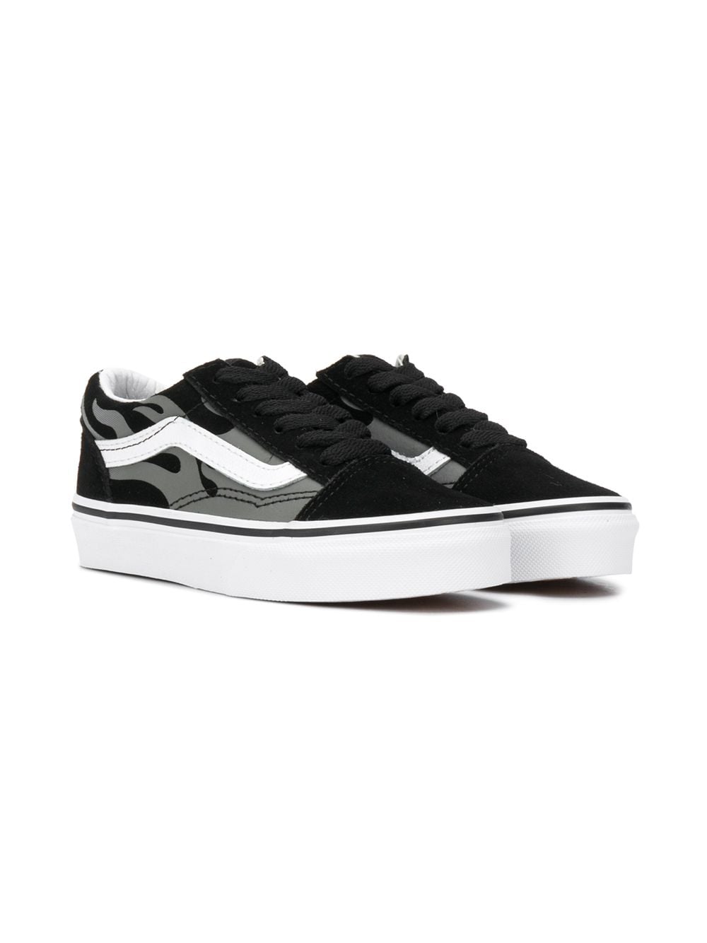 фото Vans kids flame detail platform sole trainers