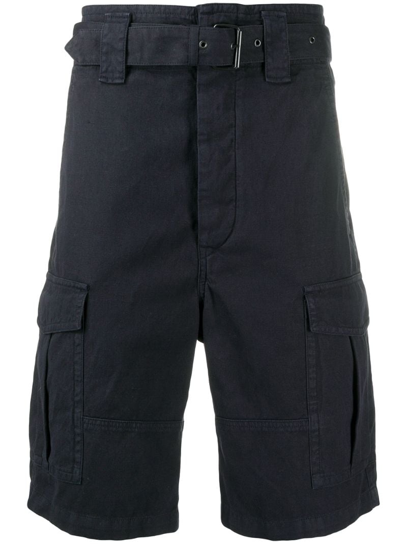 Isabel Marant Belted Cargo Shorts In Black