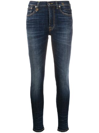 R13 high rise Skinny Jeans Farfetch