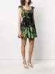 Dolce & Gabbana tropical print flared dress