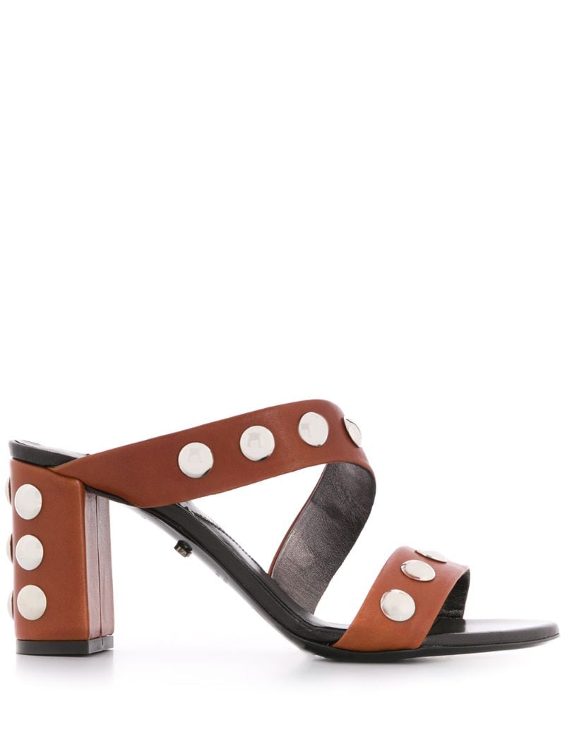 Dorothee Schumacher 85mm Oversized Stud-embellished Sandals In Brown