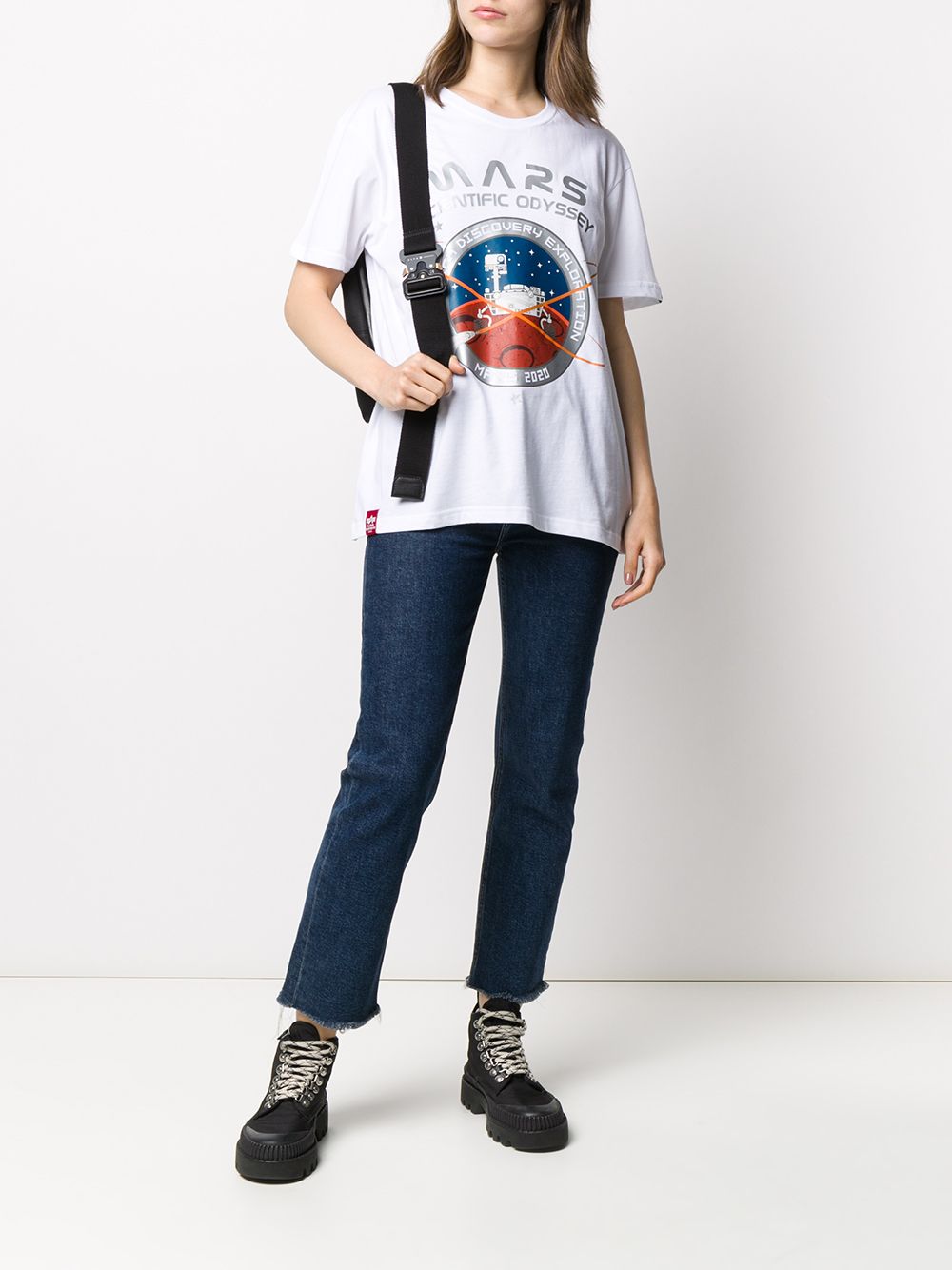 фото Alpha industries short sleeve mars print t-shirt