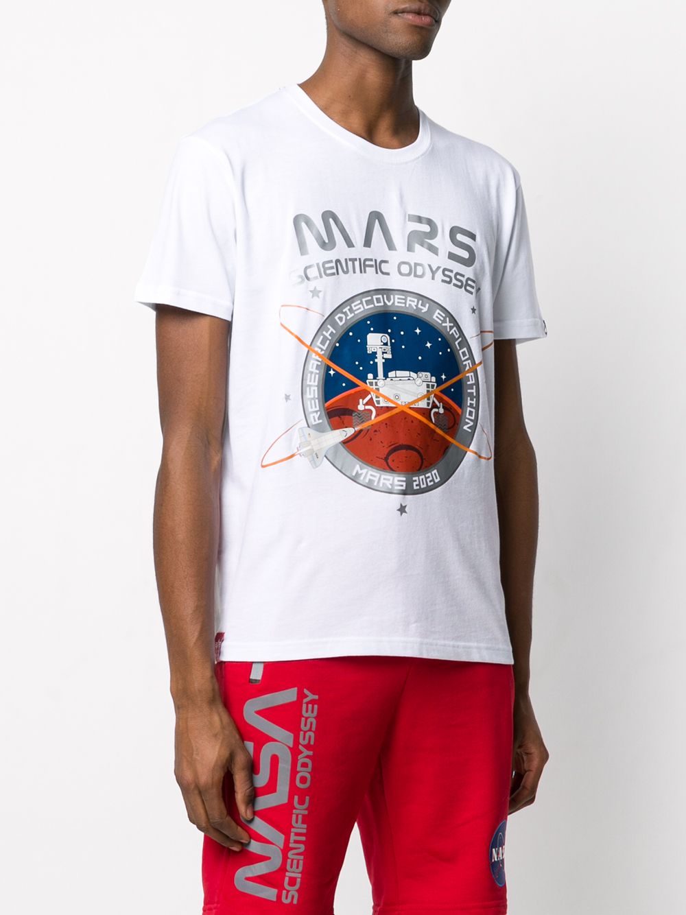 фото Alpha industries short sleeve mars print t-shirt