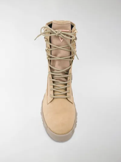 Versace Greca Rhegis boots neutrals | MODES