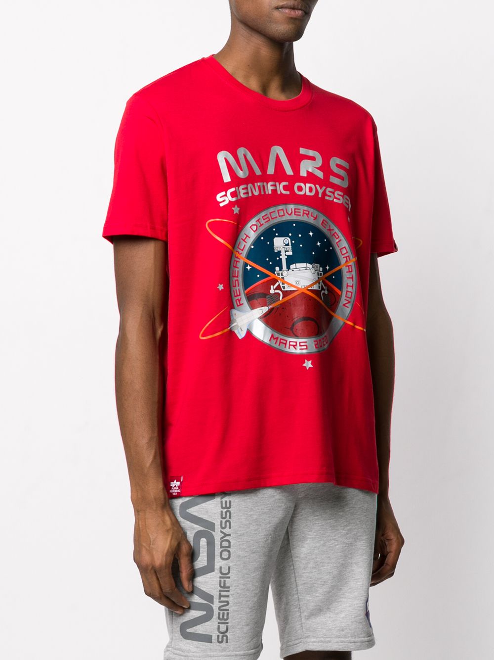 фото Alpha industries футболка с принтом mars 2020