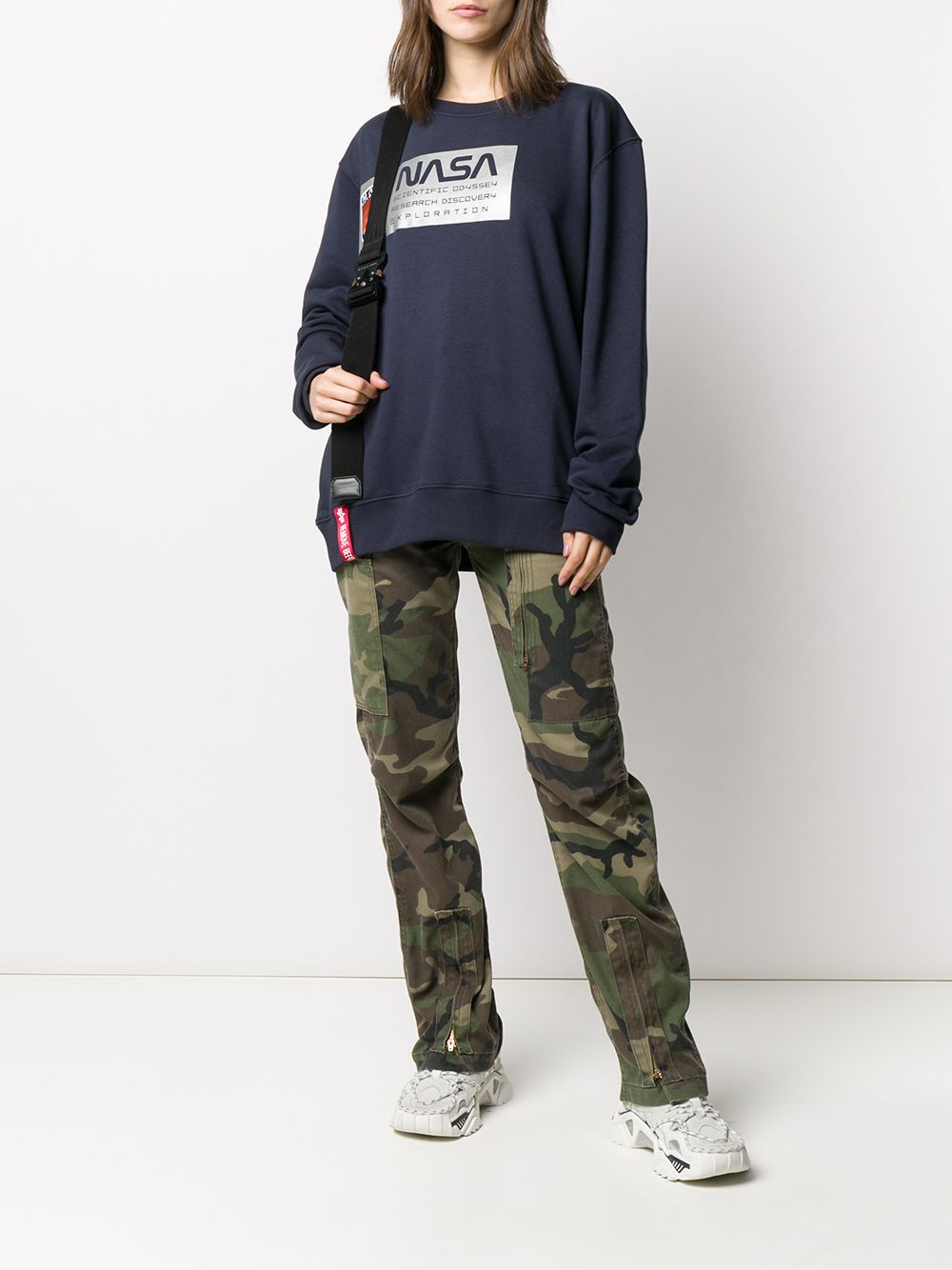 фото Alpha industries nasa print sweatshirt