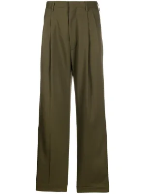 men's wide leg high rise pants