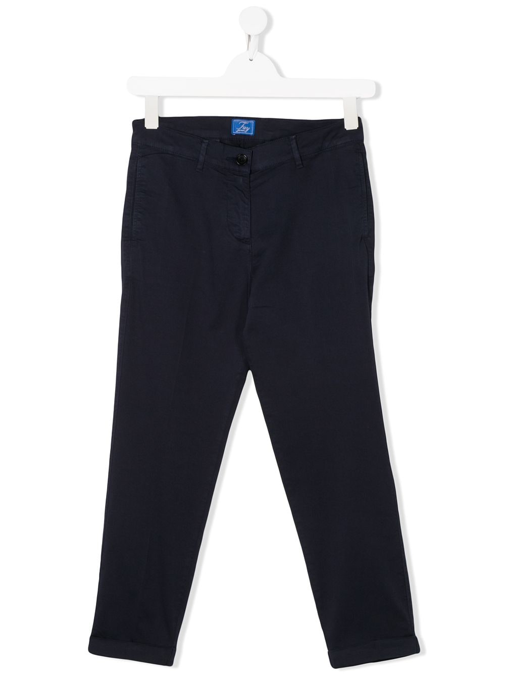 Fay Teen Slim Fit Chinos In Blue