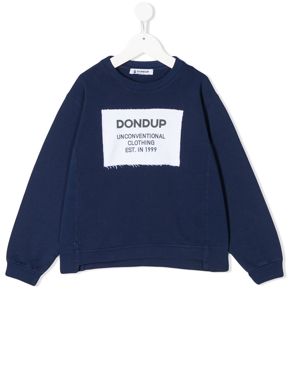 фото Dondup kids свитер с нашивкой-логотипом