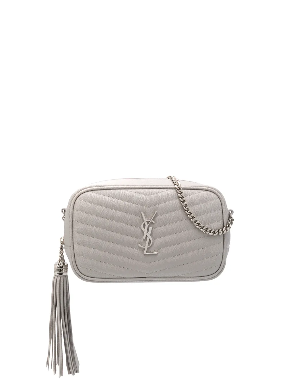 Saint Laurent Lou Crossbody Bag In Grey