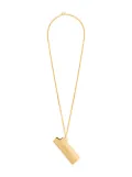 AMBUSH logo lighter case necklace - Gold