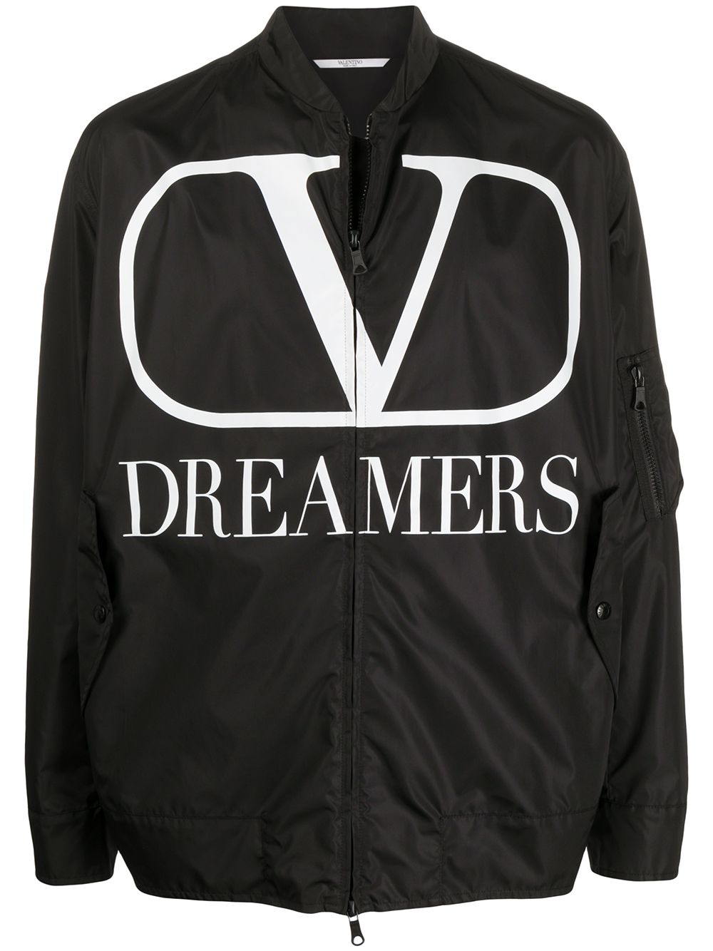 Shop Valentino Vlogo Dreamers Jacket In Black