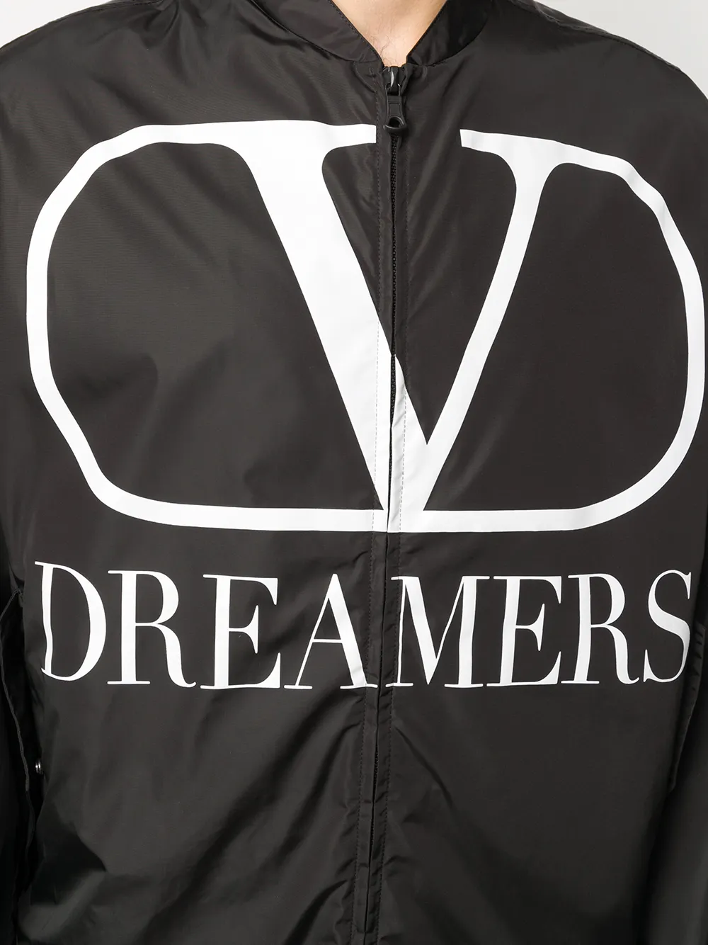 Shop Valentino Vlogo Dreamers Jacket In Black