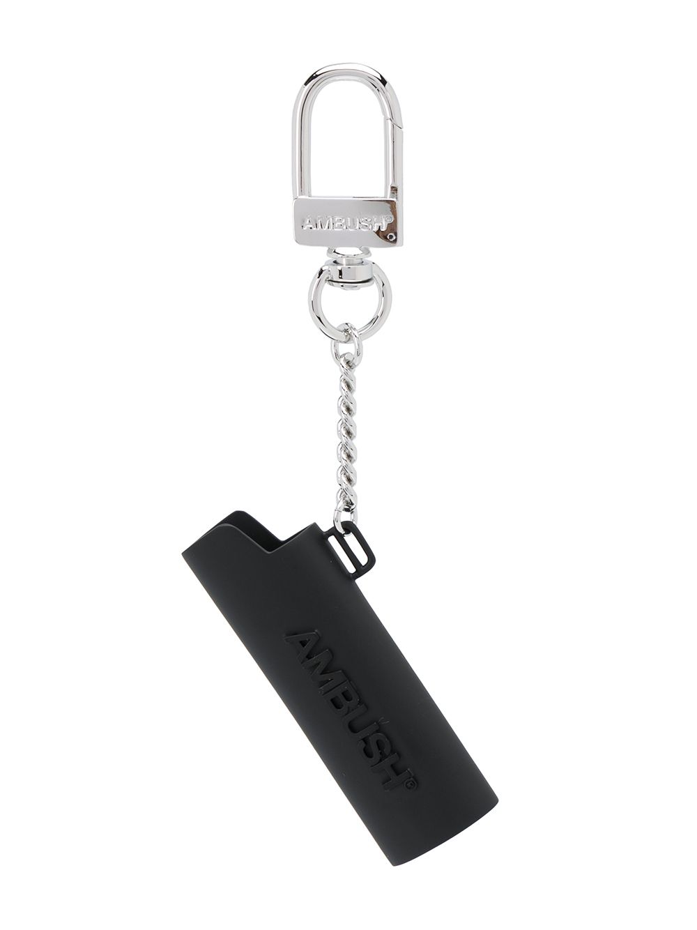 AMBUSH logo lighter case keychain