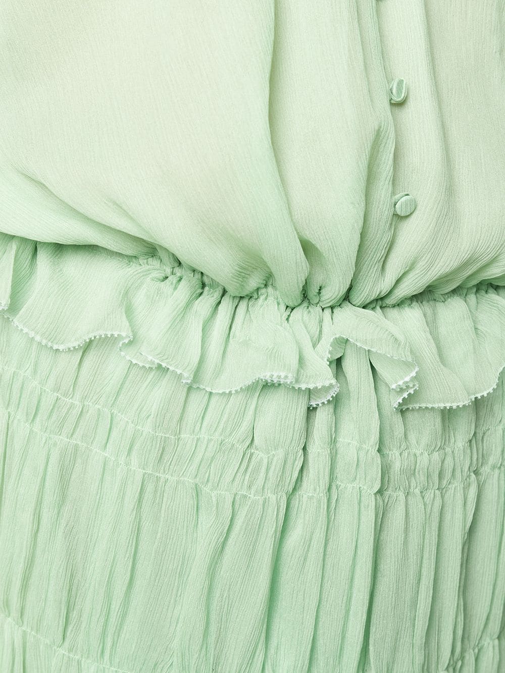 фото Amiri ruffle-trimmed silk dress