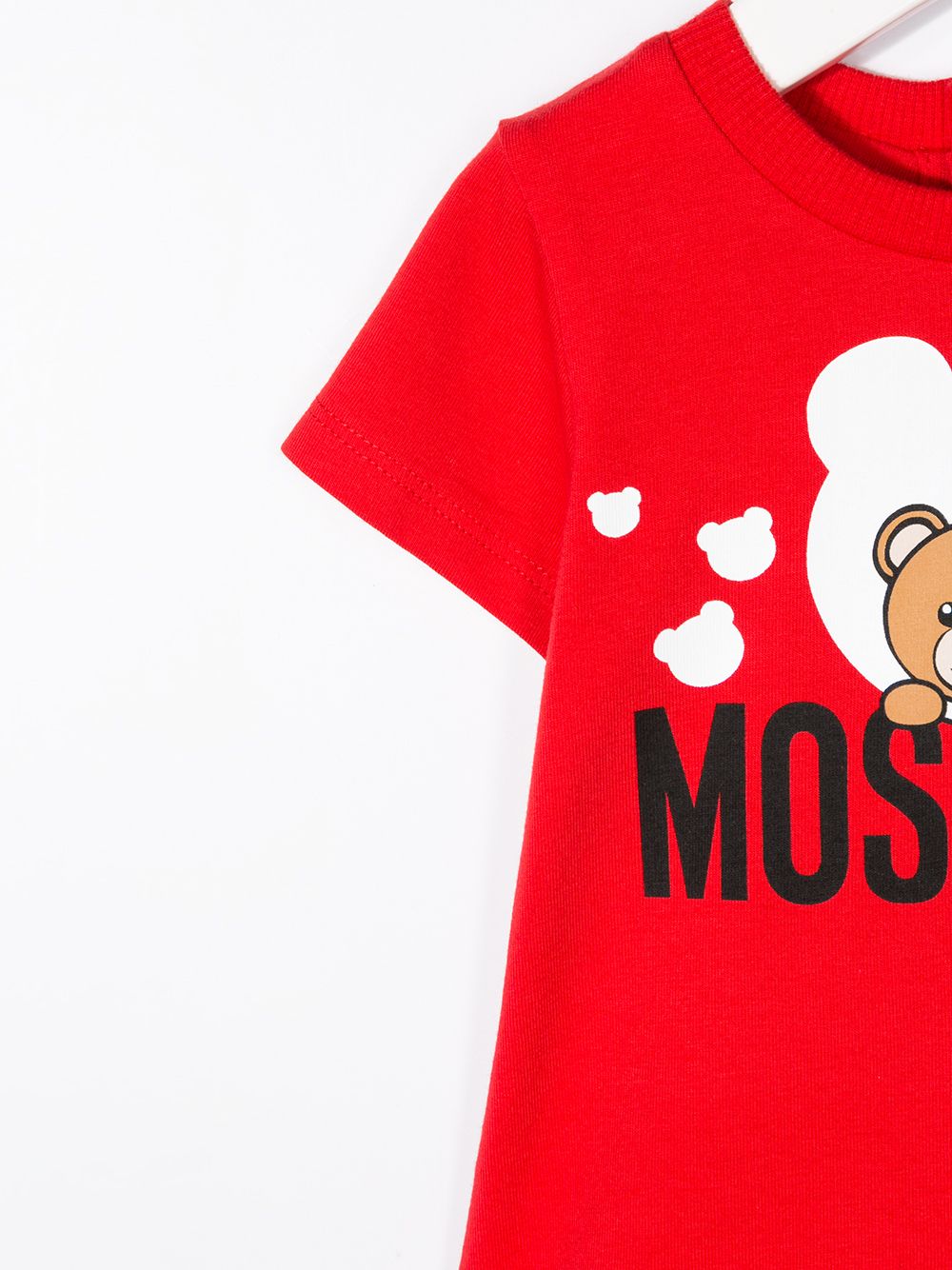 фото Moschino kids платье миди teddy bear