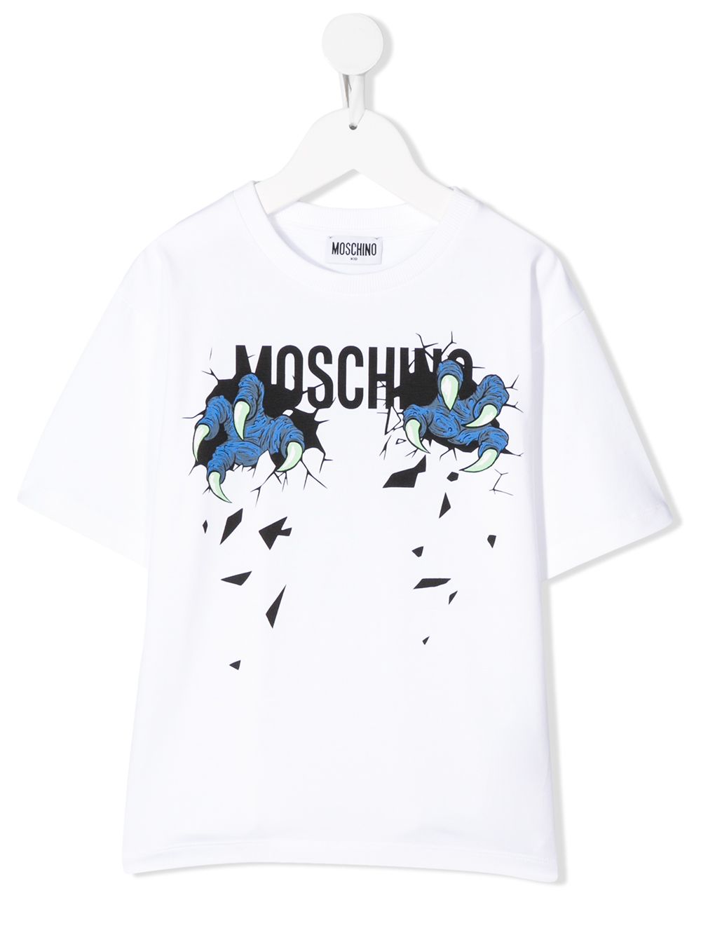 фото Moschino kids футболка с принтом