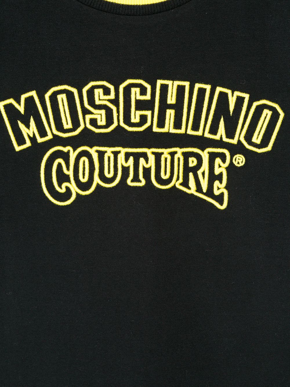 фото Moschino kids футболка с вышитым логотипом