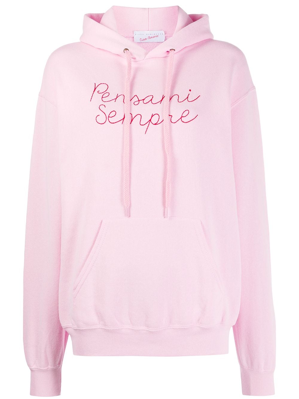 Giada Benincasa Pensami Sempre Hooded Sweatshirt In Pink