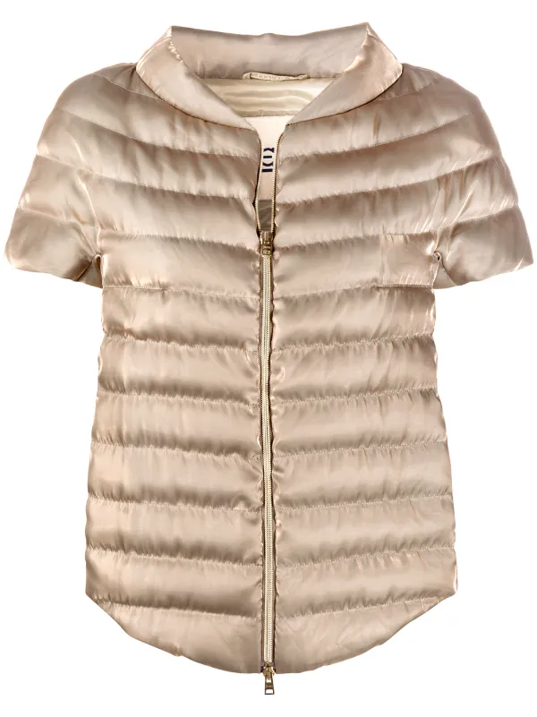 short sleeve puffer jacket