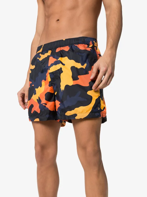 valentino camouflage swim shorts