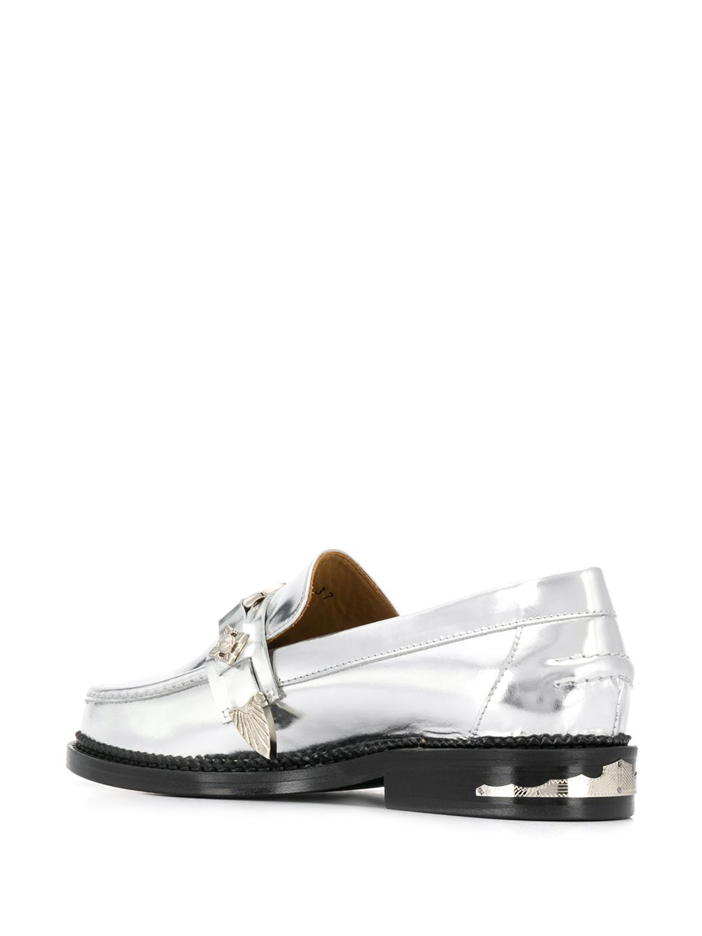 фото Toga pulla round toe front buckle loafers